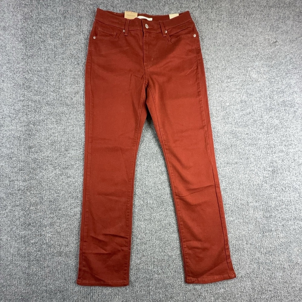 Levis Classic Straight Jeans Womens 8 Brown Mid Rise Denim Pants 39250-0080